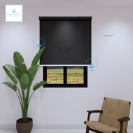 Ins.Fabric 100% Blackout Roller Blind Series / Blind Tingkap / Curtain Blind / Blackout Blind