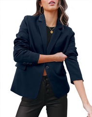 VNK Womens Casual Blazer Long Sleeve Business Suit Jacket Open Front Work Office Blazer Fashion Dres