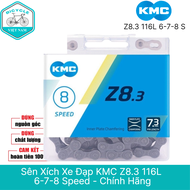 Sên Xích Xe Đạp KMC Z8.3 116L 6/7/8 Speed – Chính Hãng Đài Loan