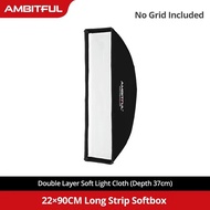 AMBITFUL 60x90cm 22x90cm 30x120cm 35x160cm 95cm Rectangular Octagonal Honeycomb Grid Softbox for Bow
