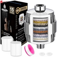 Shower Water Filter Shower Head Hard Water Filter with 2 Replaceable Cartridges Water Softener Filter
