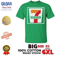 S-5XL Lujingyi Cotton T-Shirt 1 Printed Logo Seven Eleven 7 11 Big Size For Men