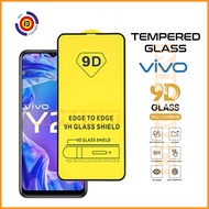 Tempered Glass Vivo Y21 Y21A Y21s Y21T Clear 9D Full Glue Screen Protector