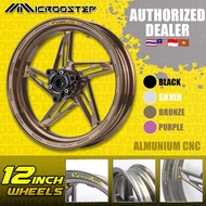 FJN Lucky Star Wheel 12 inch 2.5J - 3Hole 7.0 & 5Hole 5.88, Fit 220/245mm Disc, for Motorcycle/ZEEHO