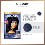 [Bisa COD] Miranda Premium Hair Color 3in1 Bleaching + Rose Purple + Blue Black Miranda Cat Rambut T