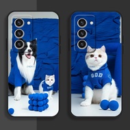 DMY case cat Samsung S23 S22 plus S21FE S22 Ultra S20fe S20 S21 S10 note 10 lite 20 8 9 soft silicone cover case shockproof