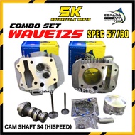 Espada Racing Block + Head Wave125 Spec 57mm 60mm Combo W125 Head 24/28 Blok wave 125S 125X Altimo