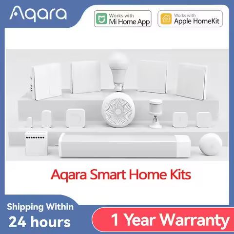 Aqara Smart Homekits Gateway Hub M1S Human Presence Sensor FP1 Aqara Door Window Sensor Temperature 