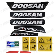 For Doosan DX150 DX220 DX225 DX230 DX260 DX300 DX380 DX420 DX520-9c Car Logo Side Door Stickers