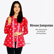 kebaya kartini/kutubaru jumputan/ blouse batik/atasan wanita - hijau tua