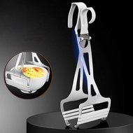 Free Shipping [Can Issue Tickets]🔥Stainless Steel Plate Holder Silicone Anti-slip Dish Holder Commer