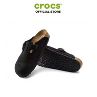 [ GENUINE ] BIRKENSTOCK BOSTON SOFT FOOTBED SUEDE LEATHER CLOG BLACK SLIPPERS.