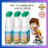 THREE LEGS COOLING WATER 200ML X 6 BOTTLES [LACK OF SLEEP/ UNDER THE HOT SUN/ EATING HEATY FOOD]