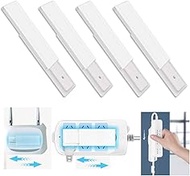 4 Pack Self Adhesive Power Strip Holder, Surge Protector Wall Mount, Cable Management System for Com