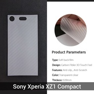 Anti-Scratch Back sony Xperia XZ1 Compact 4.6 inc G8441 SO-02K film 3D skin carbon fiber garskin