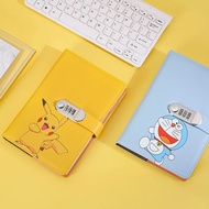 A5 Password Book Creative Student Locked Diary Cartoon Anime Thickened Notepad Notebook Stationery T