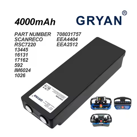 4000mAh 7.2V 28.8Wh Crane Remote Control Battery For Scanreco RSC7220 13445 16131 17162 592 IM6024 1