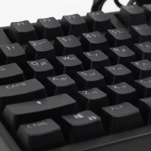 132 Keys Keycaps Black Russian ABS OEM Height for Mechanical Keyboard AULA F75 Ajazz Ak820 Pro Game 