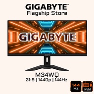 GIGABYTE M34WQ - 144Hz Ultrawide KVM Gaming Monitor | WQHD 34" IPS | 1440P