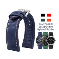 20mm 22mm 24mm Nylon Rubber Watch Strap for Tissot Band 19mm 21mm 23mm Waterproof Sport Watch Band f