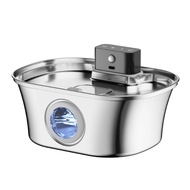 3.2L Wireless Cat Water Fountain Stainless Steel Auto Sensor Cat Drinking Dispenser For Cats Dogs Dr