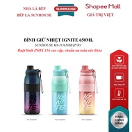 IGNITE 650ML SUNHOUSE HEAT BOTTLE KS-TU650IB/ KS-TU650IP/ KS-TU650IO, High quality 316 stainless ste