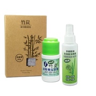 SHOESMART 天然吸濕除臭三件組 竹炭除臭除濕包 足炭粉 除臭噴霧