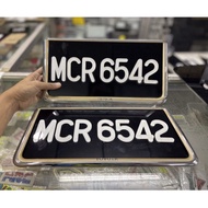 【ready stock】NOMBOR PLAT KERETA/NOMBOR KRISTAL/SAIZ 6.5cm/FONT STANDARD/CAR NUMBER PLATE/PLAT KRISTAL/PLAT KERETA