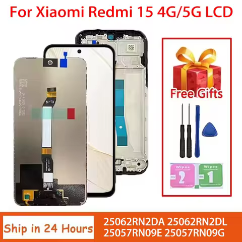 6.9“Screen For Xiaomi Redmi 15 4G/5G Display Screen Touch Panel Digitizer Assembly For Redmi 15 2506