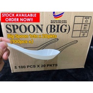 5.5" Big Spoon / Disposable PP Big Spoon [100pcs±]