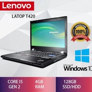gbLaptop Lenovo Thinkpad T420 Core i5/i7 2TH 4GB RAM 128GB SSD Mulus