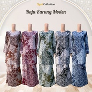 Baju Kurung Moden Batik Material Jacquard Silk Kurung Moden 2024 KMD Julia Latifa