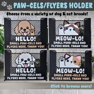 [SG LOCAL]Cute Flyer Holder/Parcel Basket/Leaflet/Brochure/Tray/HDB Flyer/Puppy/Kitten/Dog/Cat/Pet
