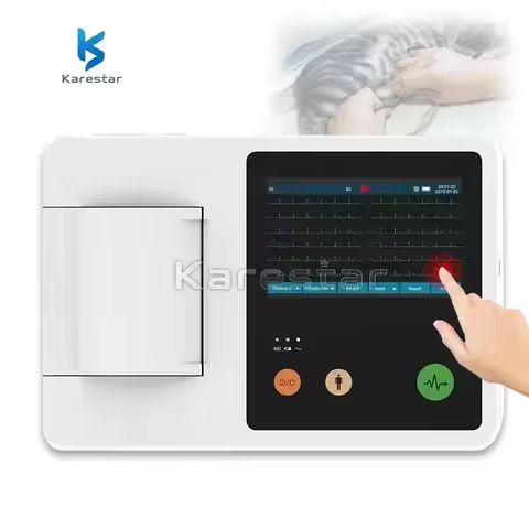 2025.4 Electrocardiograph 12 Leads Cheapest 3 Channel Portable Touch Screen Electrocardiogram Ecg De
