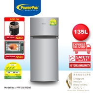 PowerPac Bar Fridge 2 Door 135L with Freezer (PPF136)