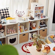 Toy Bookshelf Children Steel Storage Eight Grid Square Grid Household Cabinet Iron Grid Toy Kinderga