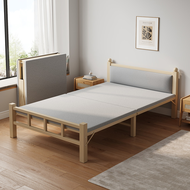 Foldable Bed Single Metal Bed Frame Single Folding Singl Delivery To SG e Household Simple Bed Office and Dormitory Lunch Break Iron Bed 单人床