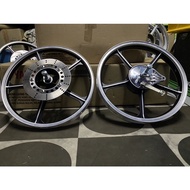 rim kh100 pnp RXZ siap lay tebing siap hub brake hub spoket speedo krumm Rm1899