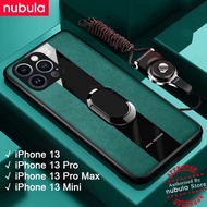 NUBULA สำหรับ Apple iPhone 13 Pro Max 13Pro Mini ปลอก PU เคสหนัง Soft Edge กันกระแทกปกหลัง Hp iPhone