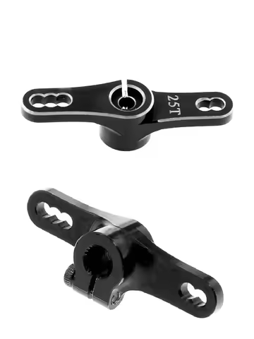 High Strength 25T Aluminum Servo Horn, Double Steering Arms for Futaba Savox HSP HD Xcore RC Cars