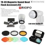 Triopo TR-09 Magnetic Round Head Flash Accessory Kit for V1 V1Pro V100 AD100Pro
