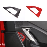 Shenzhen Car End Suitable for 14-19 Models Corvette C7 Co-Driver Door Lock Button Frame Real Carbon 