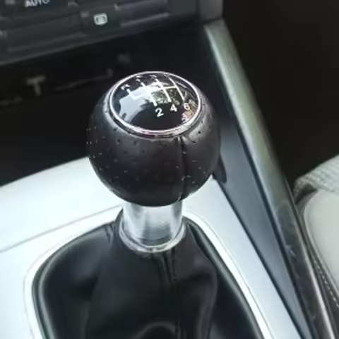 Manual 12mm Car Gear Shift Knob Lever for Audi A3 S3 A4 S4 B6 B7 Passat B5 B6 B7 CC 3C Golf 4 Leathe