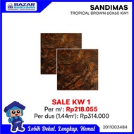 WB539 Sandimas - Granite Granit Tile Lantai Dinding Tropical Brown 60X