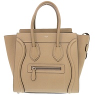 Celine Luggage Micro Shopper 皮革米色手提包 0322 [二手]CELINE極佳