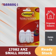 3M Command - 17082ANZ Small Designer Hooks 2PC (2HK &amp; 4ST) Barang-i