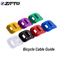 ZTTO MTB Bike Bicycle Aluminum Cable Guide 2 pcs C Type U Buckle Snap Disc Brake Shifter Fixed Clamp Conversion Frame