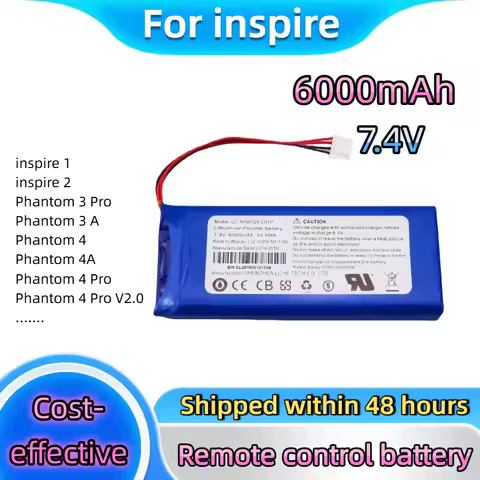 Remote control battery 7.4V 6000mAh Long-lasting use brand new For Phantom 3 Pro/3 A/Phantom4/4 A/4 