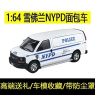 1/64 596 Chevrolet NYPD Van Painted Police Car Alloy Car Model Collection diy