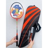King Badminton Racket 509 2 Pieces With Sport Racket Handle Leather Case